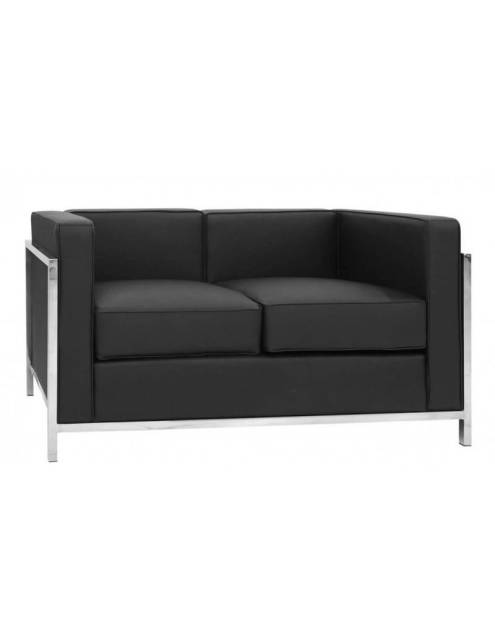 El sofá loft negro 2 y 3 plazas se distingue por su elegancia, su comodidad y su diseño de líneas rectas.