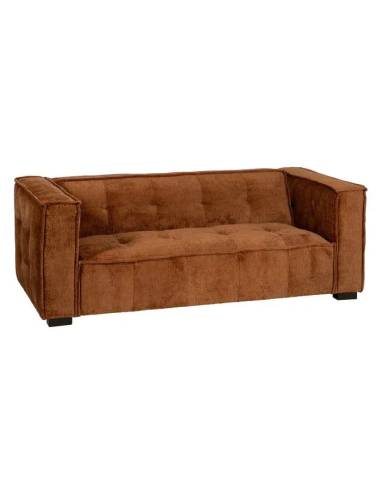 El sofá 3 plazas Boccaccio teja  tiene un diseño ergonómico, con un respaldo bajo y mullido que te ofrecen un gran confort