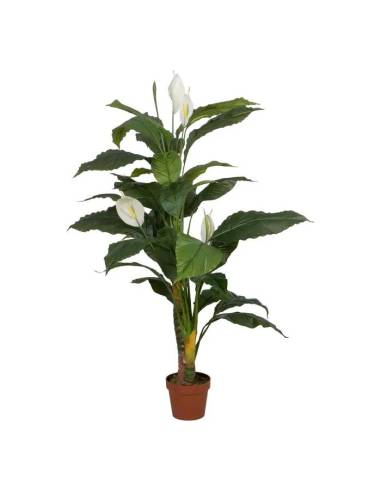 La Planta Decorativa Espatifilo plus es un excelente elemento artificial para embellecer cualquier estancia del hogar