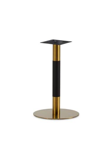 Te presentamos un elegante modelo, el pié de mesa null acero dorado negro