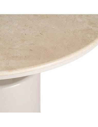 Mesa de Comedor Verona Beige Mármol 120 cm | Diseño Elegante