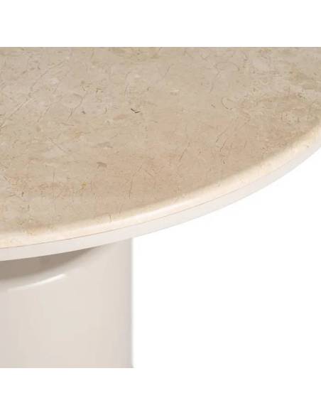 Mesa de Comedor Verona Beige Mármol 120 cm | Diseño Elegante