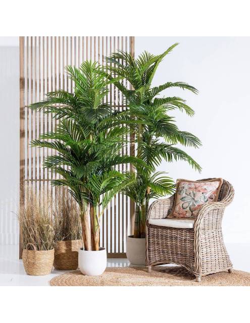 Si buscas una planta que resista a tus vacaciones, la exuberante palmera artificial palmera XXL será tu elección ideal.