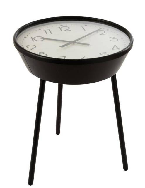 Dos en uno, la mesa auxiliar clock Birminghan es un elegante reloj y una práctica mesita auxiliar.
