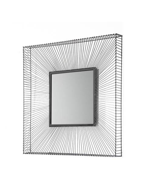 Un espejo de decoración vertical que destaca tanto por su función decorativa como funcional.