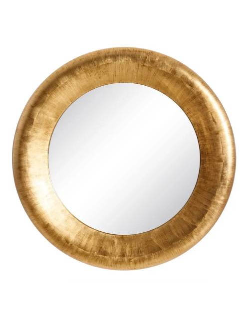 Decora tu hogar con el elegante y majestuoso espejo circular luxe XXL oro. Un soberbio espejo de 127 cm. de diámetro.