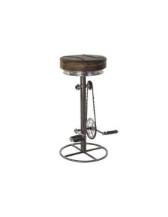Original y divertido taburete industrial ciclo II. Un taburete alto de singular diseño que cumplirá con tus expectativas