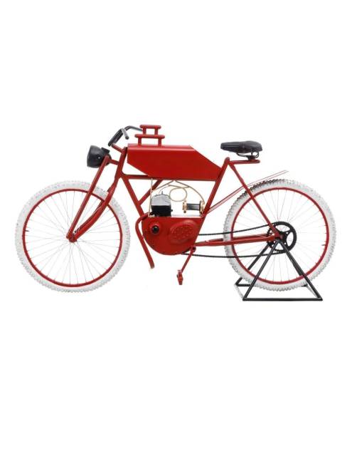 Singular moto cyclo vintage toro red, un elemento decorativo que no pasará desapercibido con su artesanal acabado retro