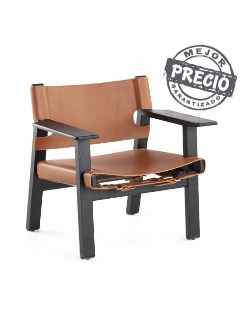 Elegancia, diseño y estilo se aúnan en el sillón Buddy piel marrón