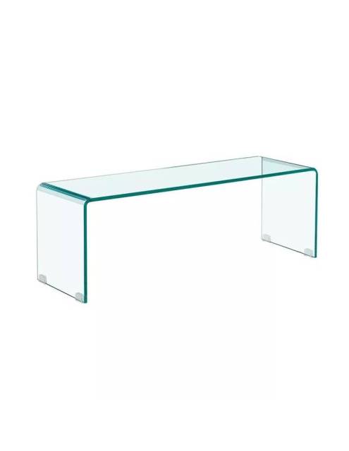 El Mueble TV glace curvado es una excelente opción para todo tipo de estilos decorativos.