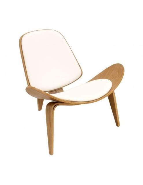 El sillón butterfly fresno blanco nos atrae por su original diseño retro nórdico y su apoyo en solo tres patas.