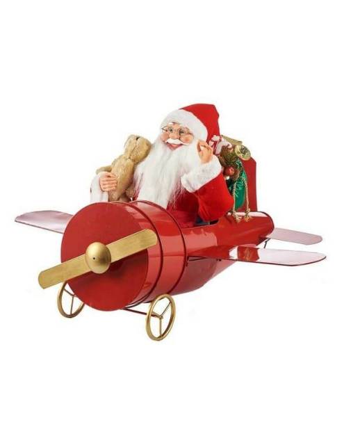 Papa Noel Espíritu de San Luis, una mágica pieza decorativa navideña que este año llega volando! ✈️