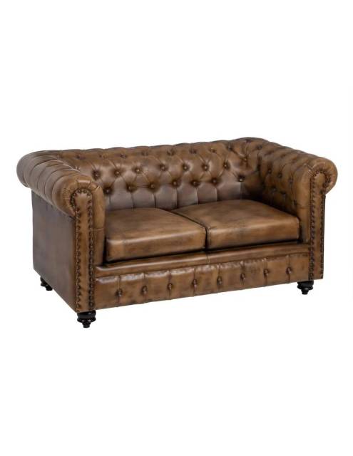 El sofá Preston piel top marrón tiene la combinación perfecta entre elegancia y comodidad para ser un sofá de calidad, funcional