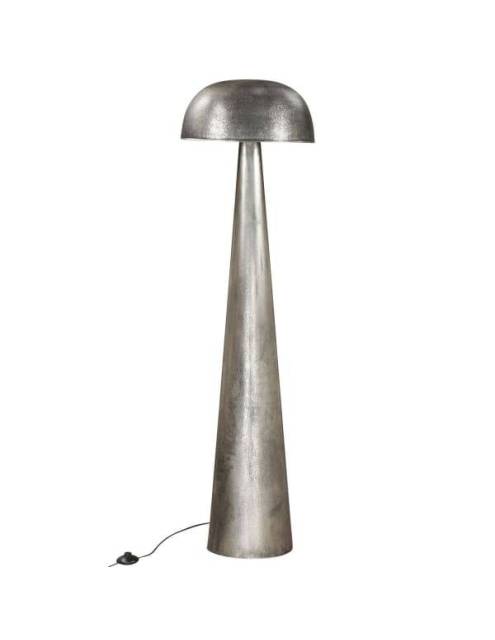 Lámpara de pié luna marciana de original y llamativo acabado. Una singular y moderna lámpara de diseño industrial.